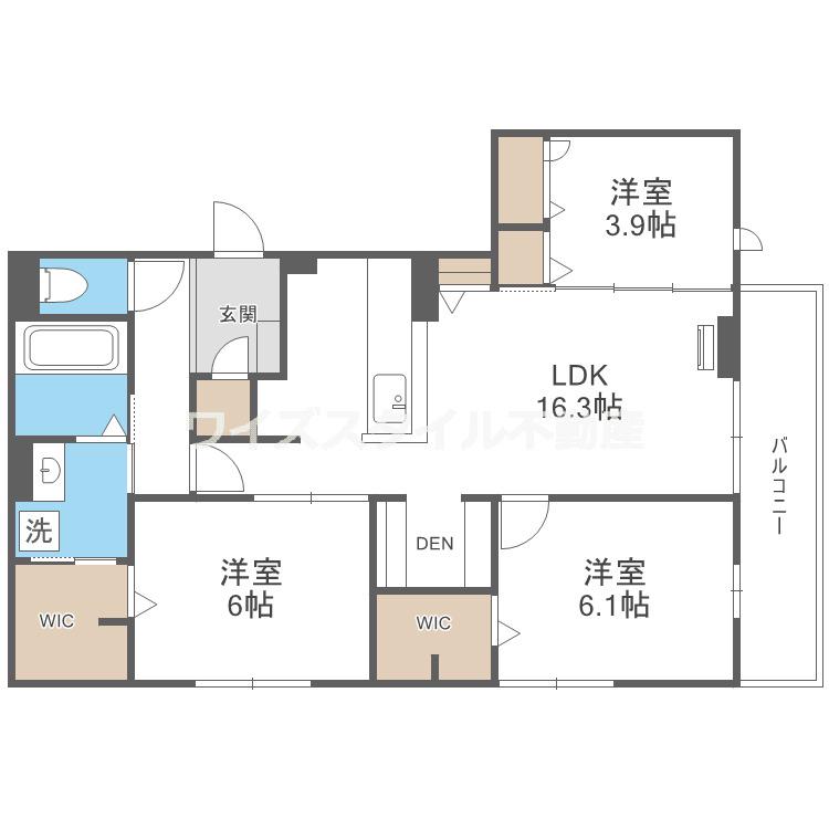 CASA.FILANTE V(3LDK/3階)の間取り写真