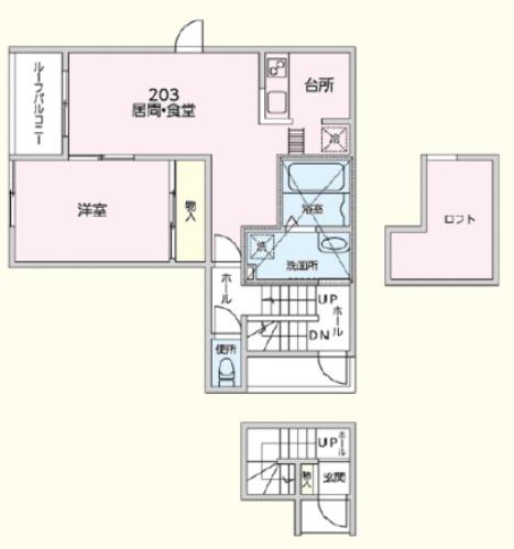 グランオネスト中町(1LDK/2階)の間取り写真