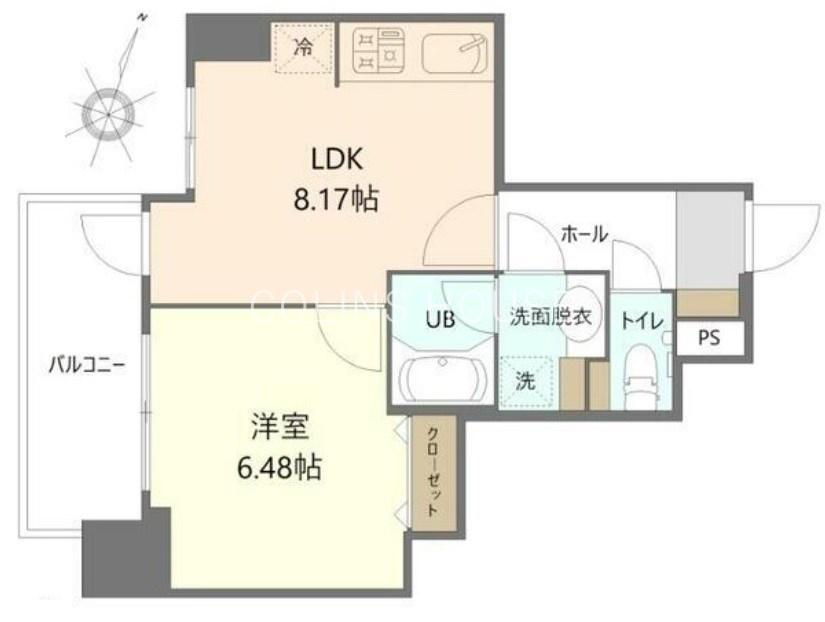 HOPE CITY秋葉原(1LDK/10階)の間取り写真