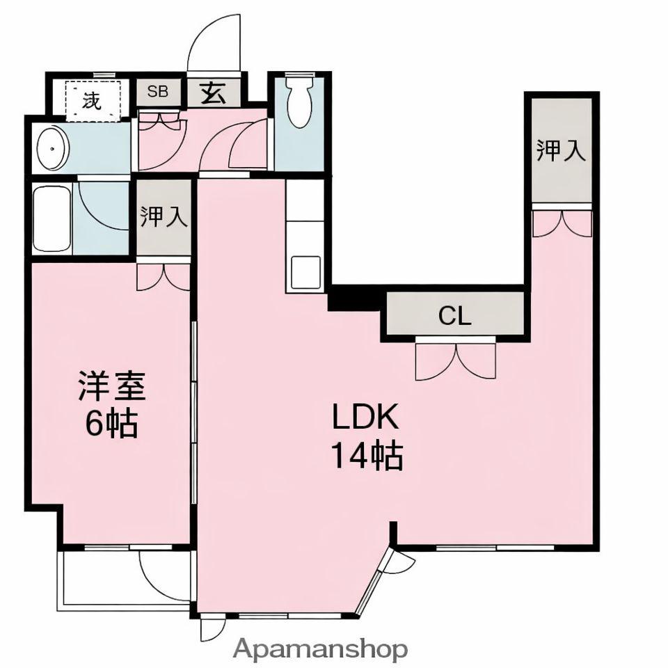 TKH-II(1LDK/5階)の間取り写真