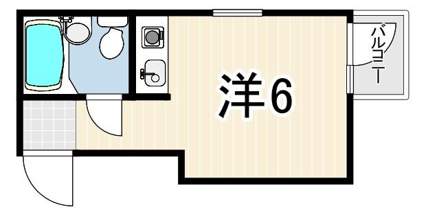 CAVE PANBROS3(ワンルーム/4階)の間取り写真
