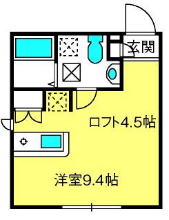 ル・ヴァン東大宮(ワンルーム/2階)の間取り写真