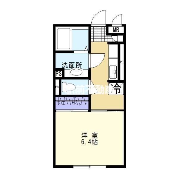 RESPIRAR(1K/1階)の間取り写真