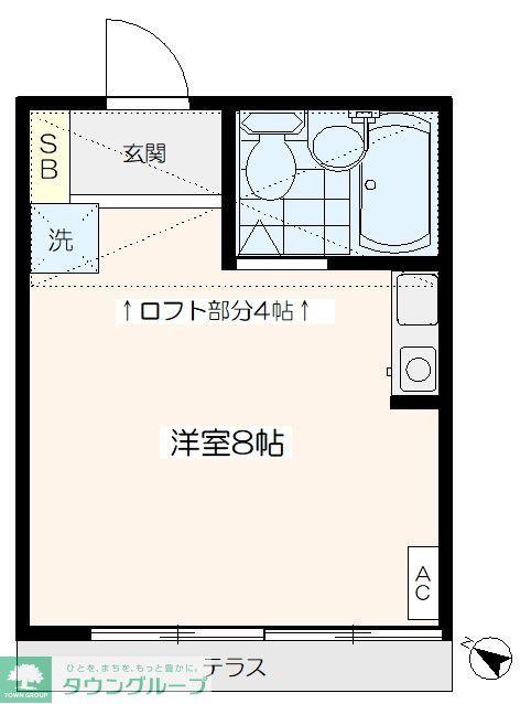 セントラルコーポ(ワンルーム/1階)の間取り写真