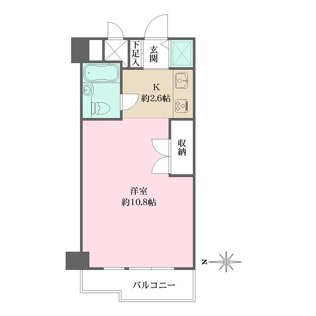 飯田橋ハイタウン(ワンルーム/6階)の間取り写真