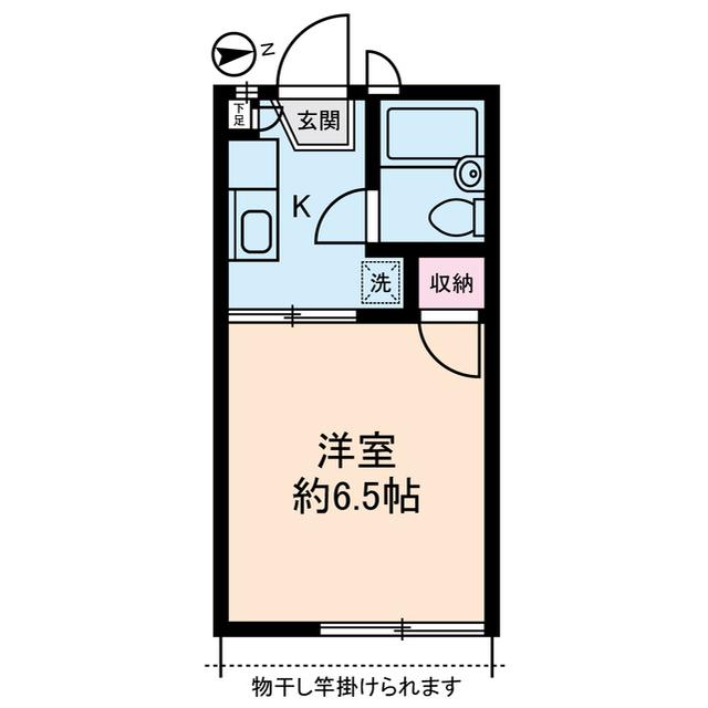 ビューイシハラ(ワンルーム/1階)の間取り写真