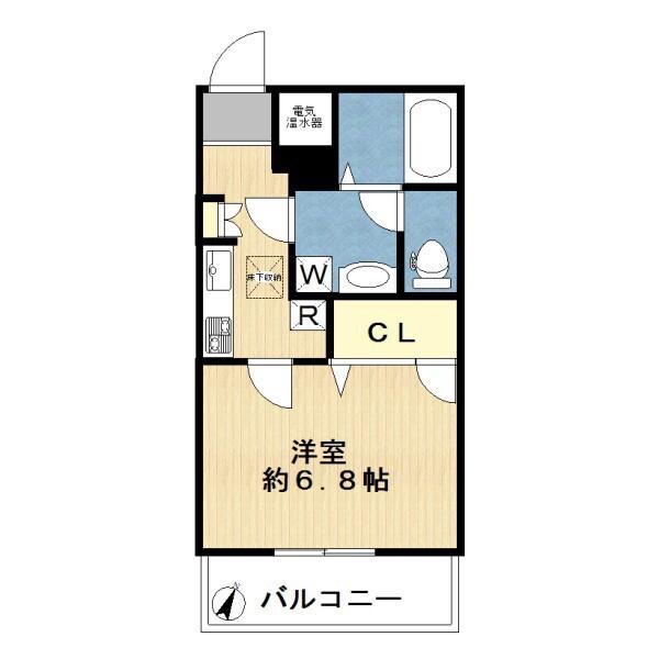 CONFORT VERDE(1K/2階)の間取り写真