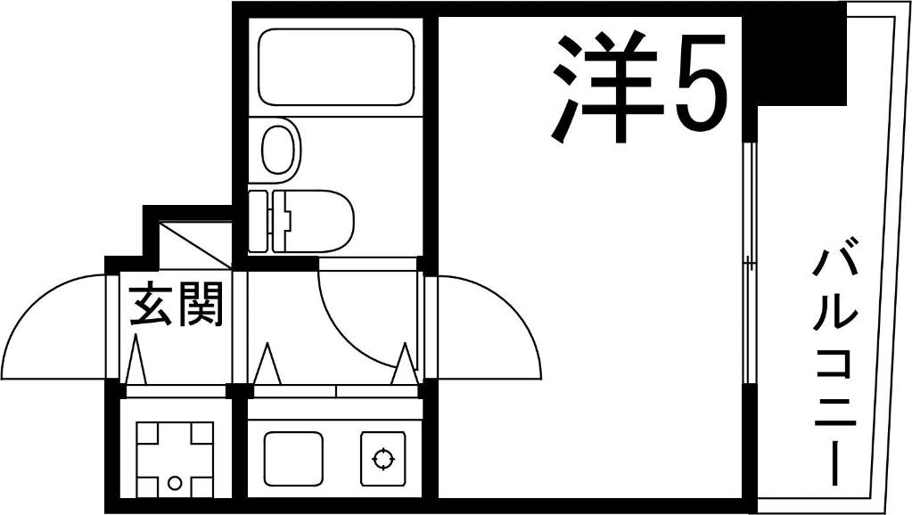 朝日プラザサウスコア姫路(ワンルーム/3階)の間取り写真