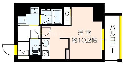 MORINOMIYA HOUSE(ワンルーム/4階)の間取り写真