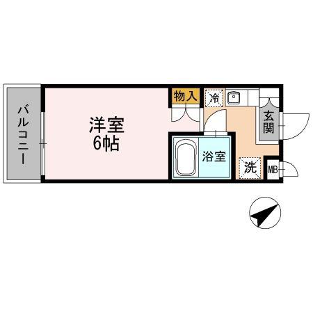 アビティ井草(1K/1階)の間取り写真
