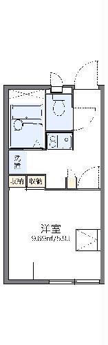レオパレスフォーチュン(1K/1階)の間取り写真
