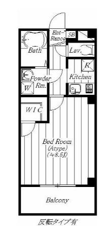 CASA DOMANI(1K/2階)の間取り写真