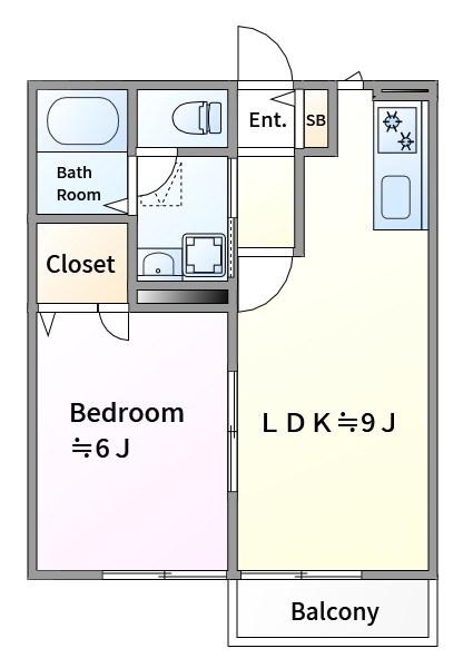 リオンエイム(1LDK/1階)の間取り写真