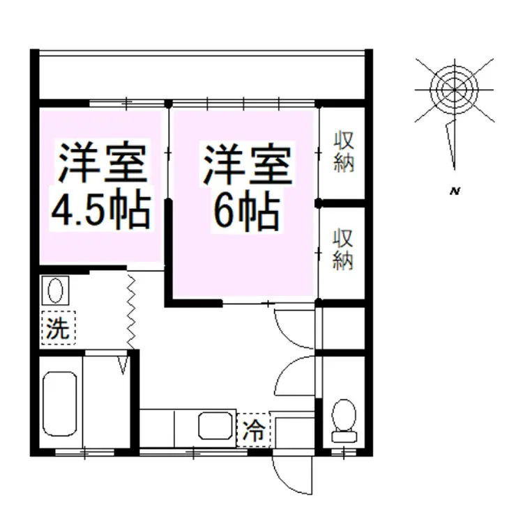 玉堤スカイハイム 2階階 間取り