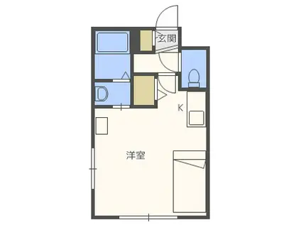 CASA COMODO(ワンルーム/4階)の間取り写真