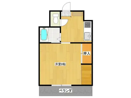 STビル(ワンルーム/5階)の間取り写真