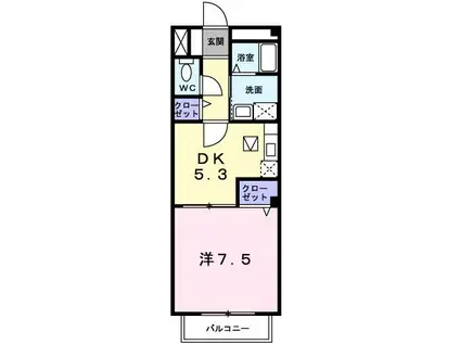 ＪＲ東海道本線 岐阜駅 バス乗車時間：19分 最寄りバス停で下車 徒歩1分 2階建 築20年(1DK/2階)の間取り写真