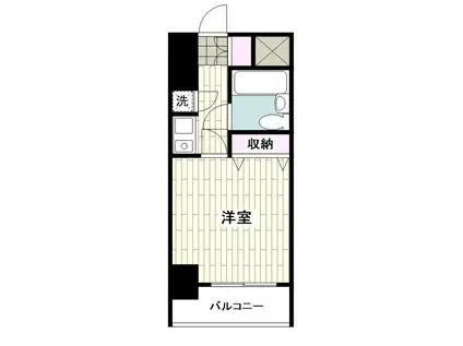 クリオ平塚参番館(1K/6階)の間取り写真