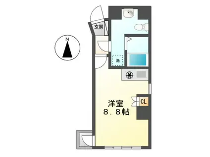 エムズマンションMSマンション(ワンルーム/2階)の間取り写真