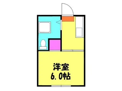 斉藤コーポ2号棟(1K/2階)の間取り写真