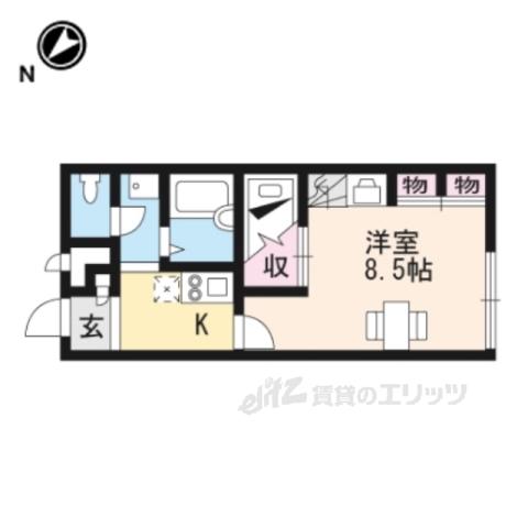 レオパレスTSおおつか(1K/1階)の間取り写真