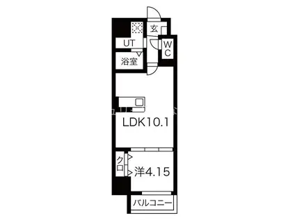 FREEDOM RESIDENCE堺大小路(1LDK/10階)の間取り写真