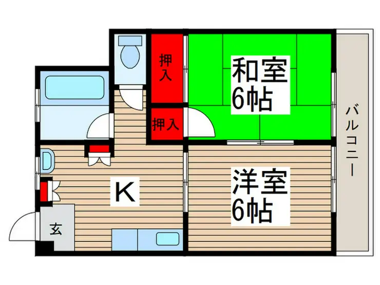 斉藤マンション 3階階 間取り
