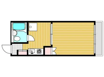 日星ビル(1DK/5階)の間取り写真