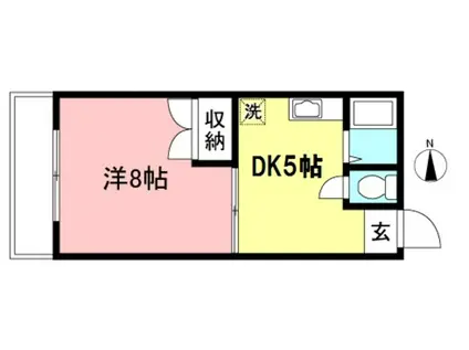 ブルク大澤(1DK/1階)の間取り写真