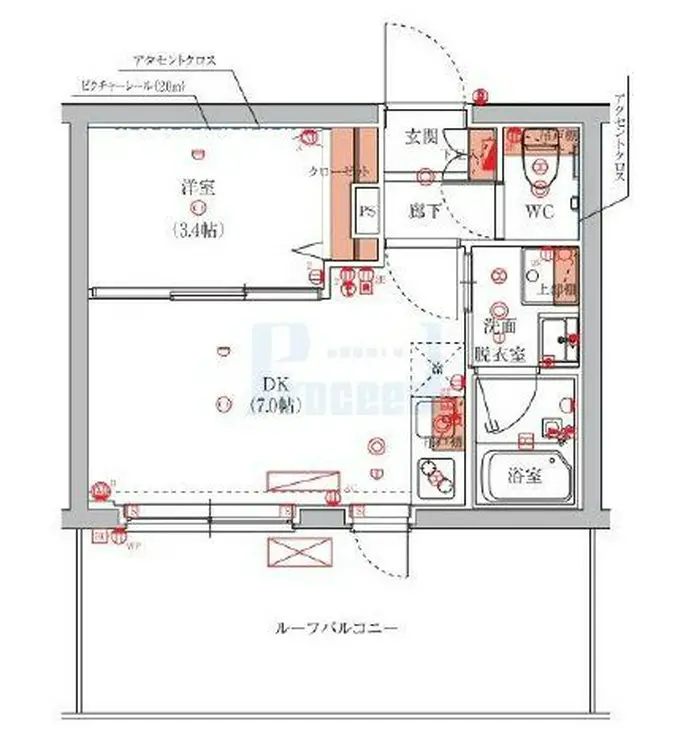 ハーモニーレジデンス池袋ウエスト 5階階 間取り