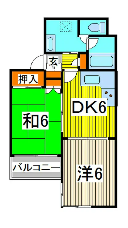 西川口パインマンション 5階階 間取り