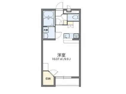 レオパレス芳田II(ワンルーム/1階)の間取り写真