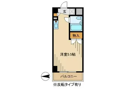 ONES RESIDENCE立川錦町(ワンルーム/1階)の間取り写真