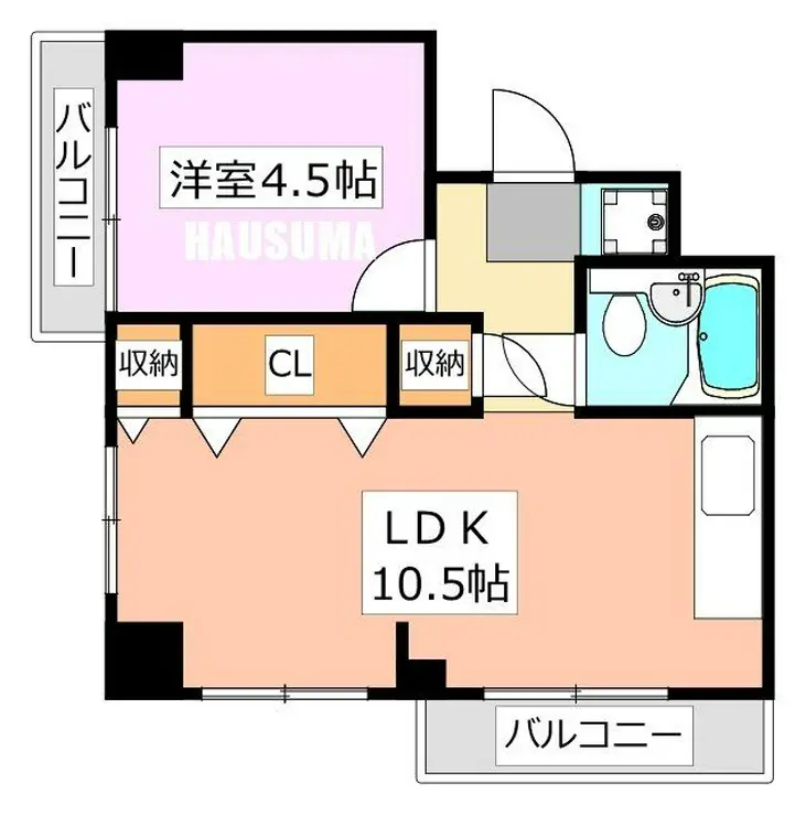 飛鳥ハイム 14階階 間取り