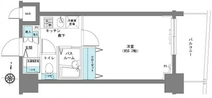 フェニックス八王子弐番館 3階階 間取り