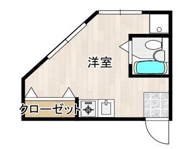 富士マンション(2DK/3階)の間取り写真