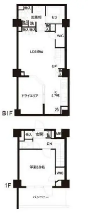 レジディア白金高輪 1階階 間取り