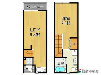 R-BOX兵庫(1LDK/1階)の間取り写真
