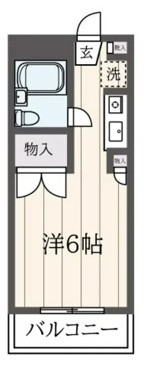 メゾン東中野 3階階 間取り