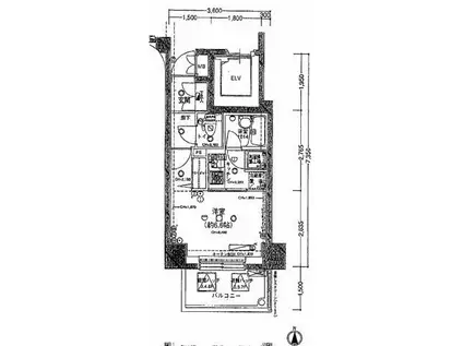 PALACE STUDIO文京音羽(1K/3階)の間取り写真