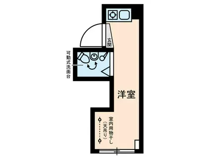 ダイヤモンドレジデンス湯島(ワンルーム/5階)の間取り写真