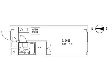 32ノヨネコーポ南葛西(ワンルーム/3階)の間取り写真