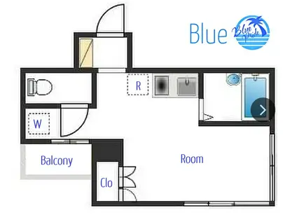 モーナ吉田(1K/4階)の間取り写真