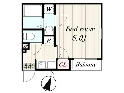 マッカラン西台(1K/2階)の間取り写真