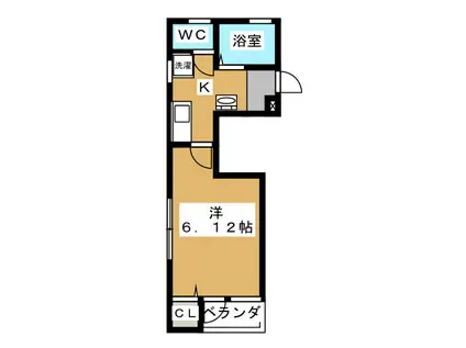 PRIMAVERA OGAWA(1K/1階)の間取り写真