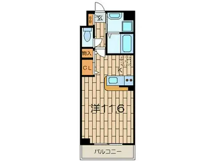 ピノエスペランサ 915127(ワンルーム/2階)の間取り写真