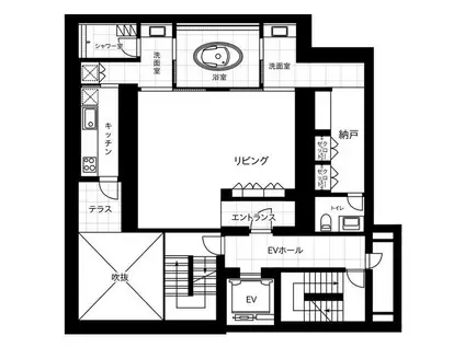 REXIED恵比寿(ワンルーム/2階)の間取り写真