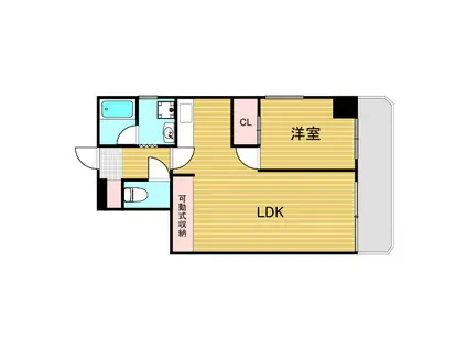 グランドールフジタ(1LDK/7階)の間取り写真