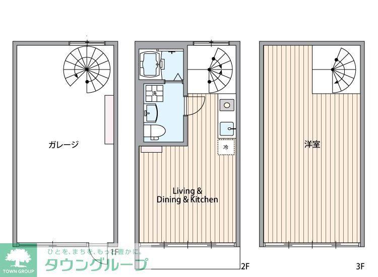 G-HANGARII(1LDK/1階)の間取り写真