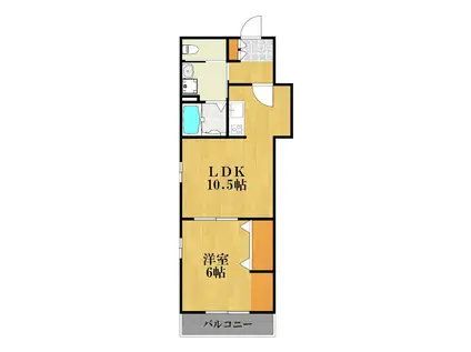 ST.FOREST(1LDK/2階)の間取り写真